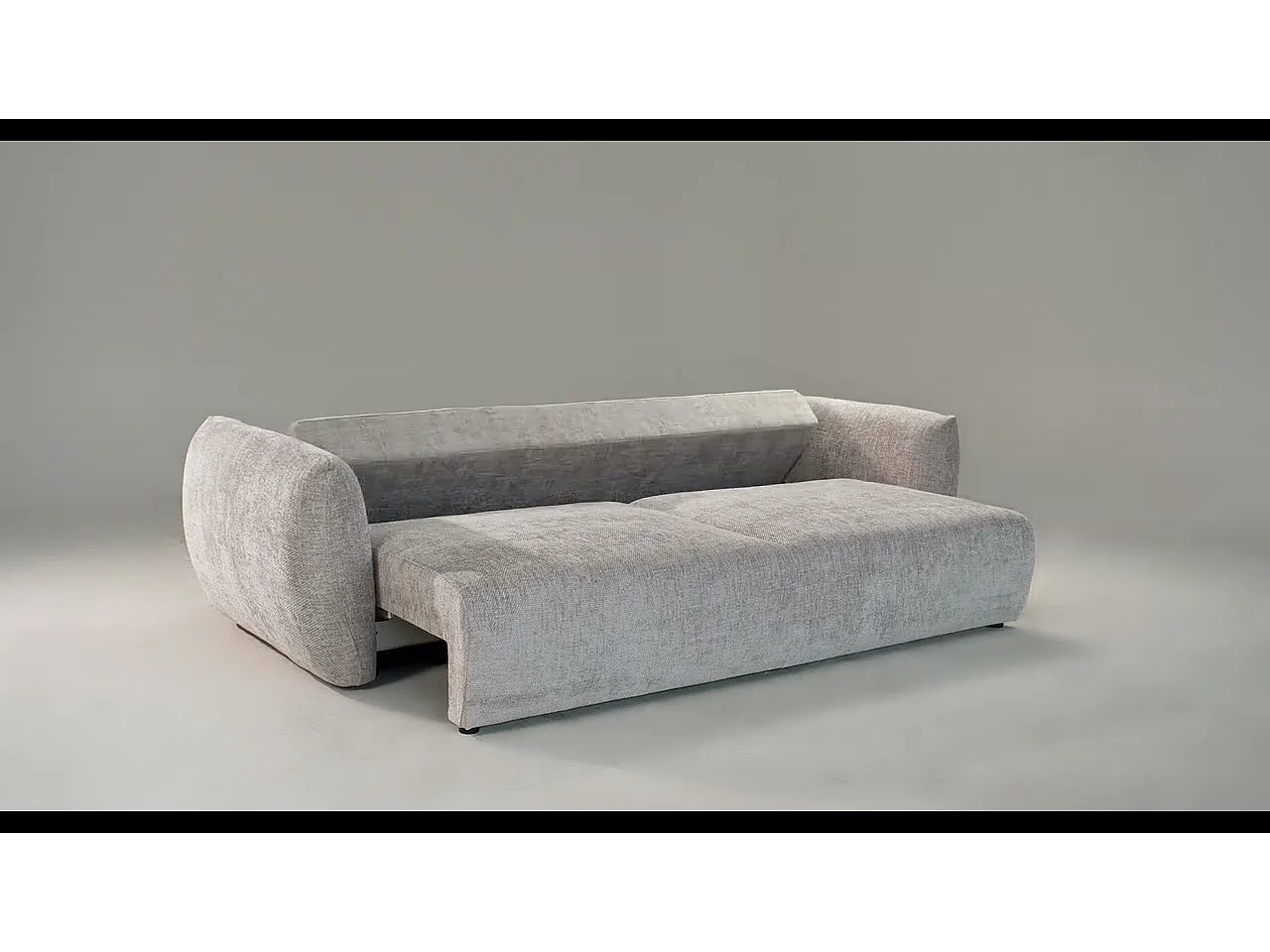 Cosmopolitan Design - Uitklapbare hoekbank links met opbergdoos "Matera" 4 zitplaatsen, Chenille, Beige - 253x173x86cm