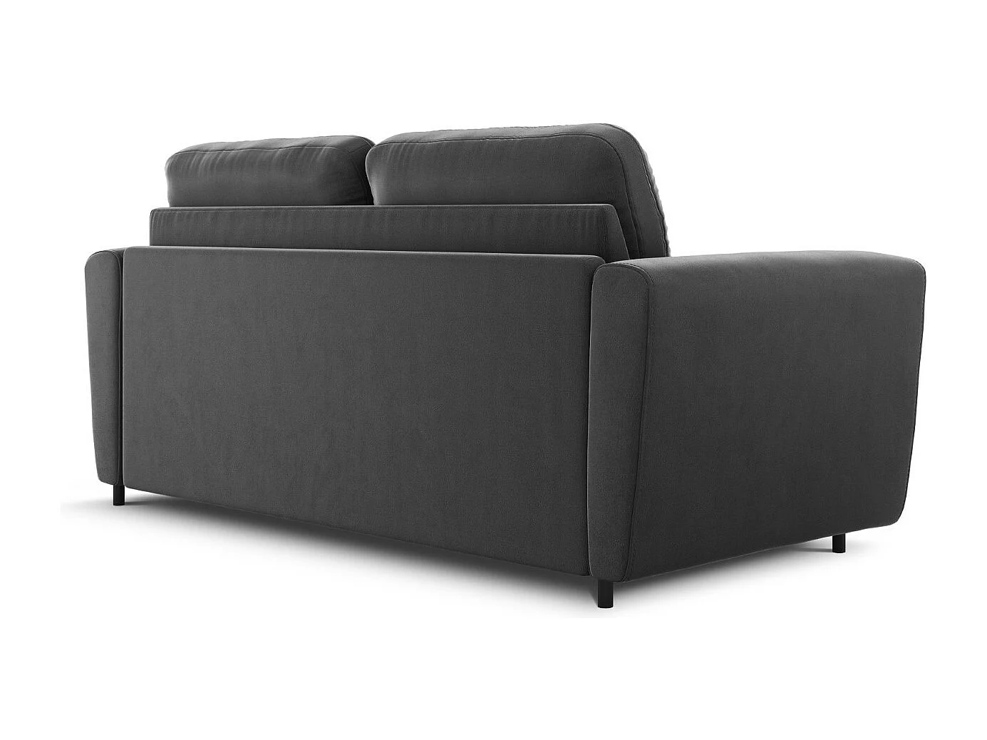 CXL by Christian Lacroix - Converteerbare bank "Audra" 3 zitplaatsen, Flueel, Donkergrijs - 192x101x88cm