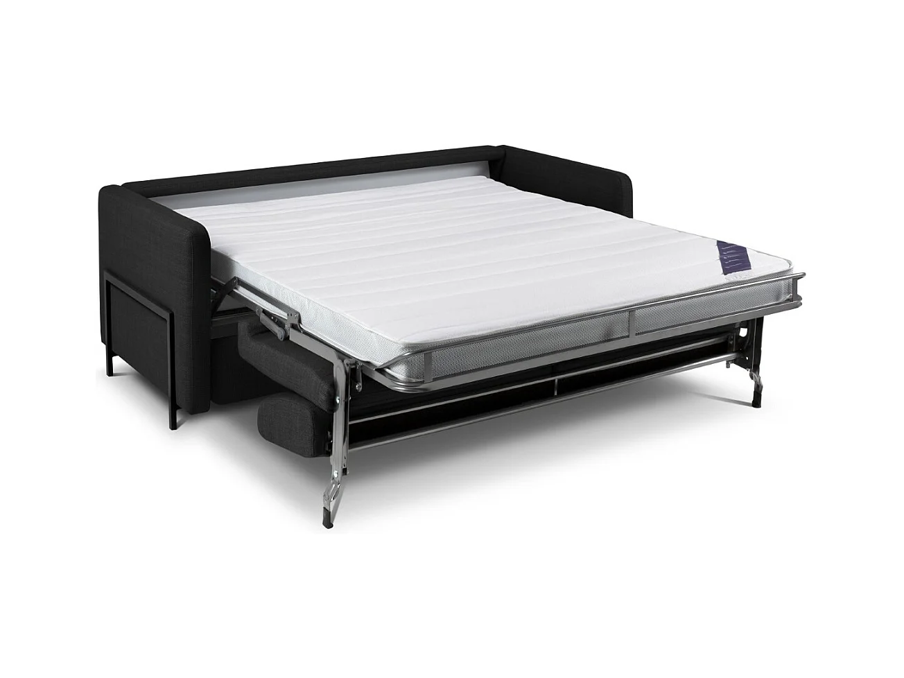 CXL by Christian Lacroix - 2-Sitzer ausklappbares Sofa "Yanis" Sitzer aus strukturiertem Stoff dunkelgrau - 182x102x80cm