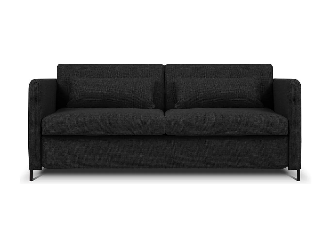 CXL by Christian Lacroix - Converteerbare bank "Yanis" 2 zitplaatsen, Structurele stof, Donkergrijs - 182x102x80cm