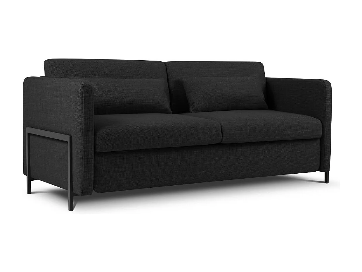 CXL by Christian Lacroix - Converteerbare bank "Yanis" 2 zitplaatsen, Structurele stof, Donkergrijs - 182x102x80cm