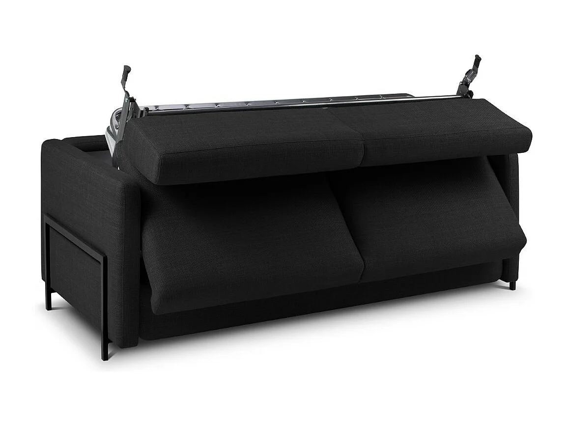 CXL by Christian Lacroix - Converteerbare bank "Yanis" 2 zitplaatsen, Structurele stof, Donkergrijs - 182x102x80cm