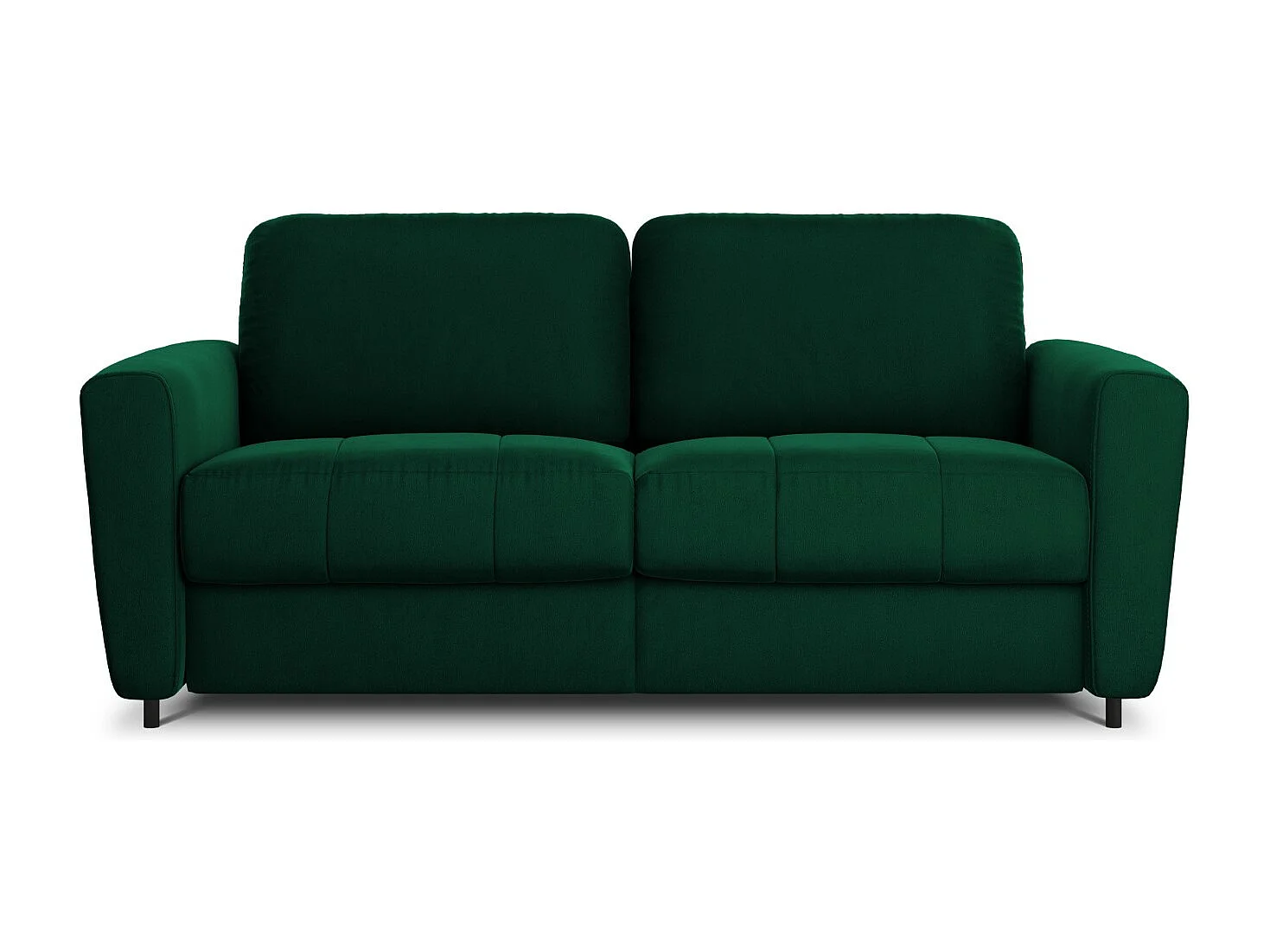 CXL by Christian Lacroix - Canapé convertible "Audra" 3 places en velours vert bouteille - 192x101x88cm