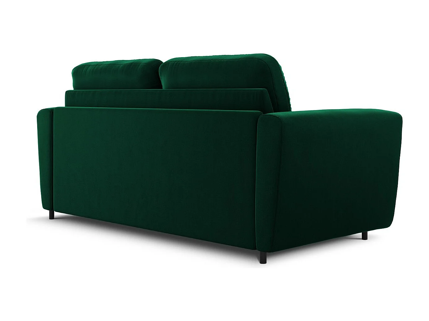 CXL by Christian Lacroix - Canapé convertible "Audra" 3 places en velours vert bouteille - 192x101x88cm