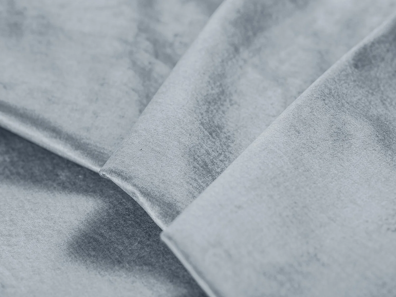 Cosmopolitan Design - Canapé d'angle gauche convertible avec coffre de rangement "Clinton" 5 places en velours bleu clair - 272x173x89cm