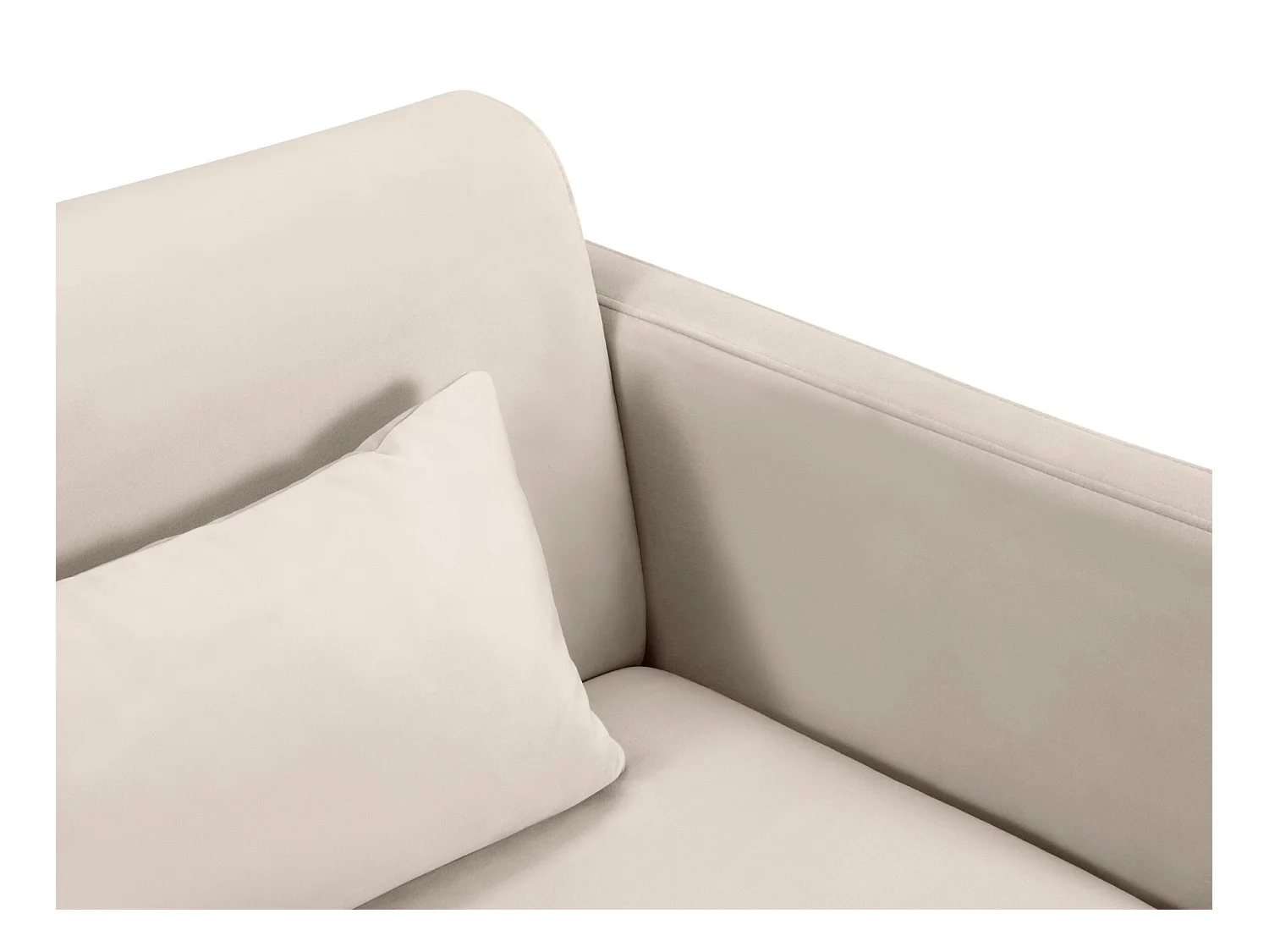 CXL by Christian Lacroix - Divano convertibile "Yanis" 2 posti in velluto beige - 182x102x80cm