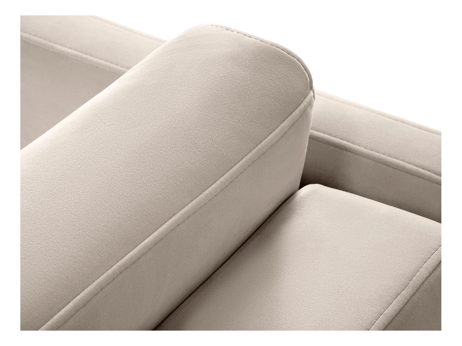 CXL by Christian Lacroix - Divano convertibile "Yanis" 2 posti in velluto beige - 182x102x80cm