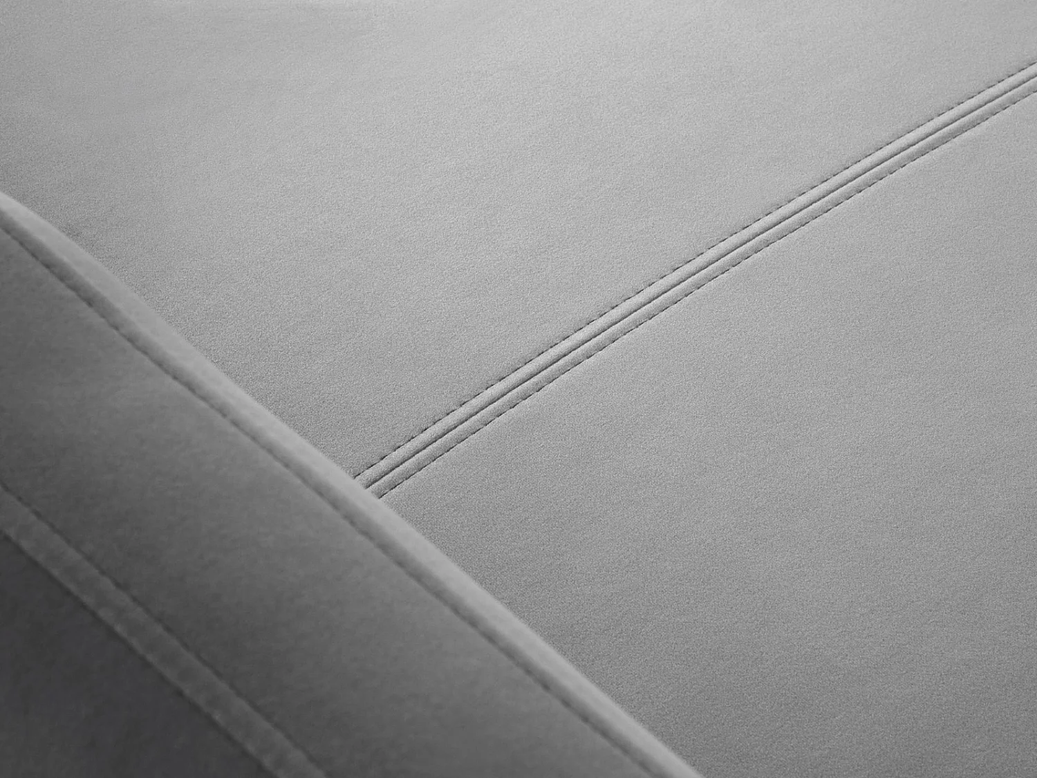 CXL by Christian Lacroix - Sofá cama esquinero derecho "Yanis" 4 plazas de terciopelo gris - 260x170x80cm