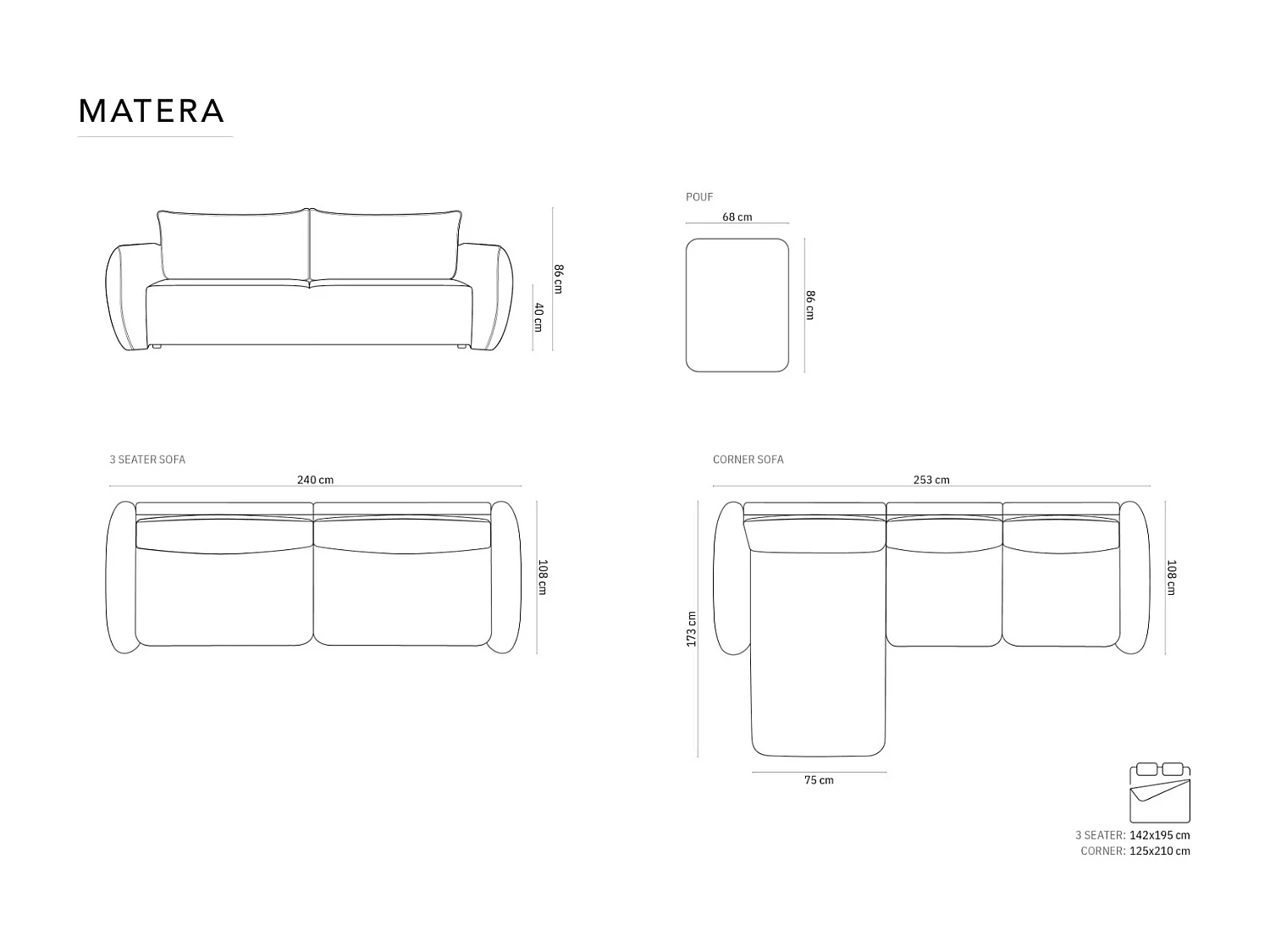 Cosmopolitan Design - 4-Sitzer ausklappbares Ecksofa rechts mit Container "Matera" aus Chenille-Stoff terrakotta - 253x173x86cm