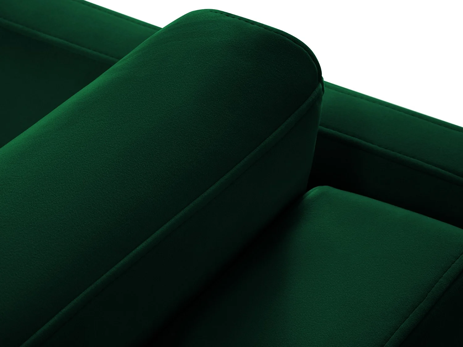 CXL by Christian Lacroix - Divano convertibile "Yanis" 2 posti in velluto verde bottiglia - 182x102x80cm