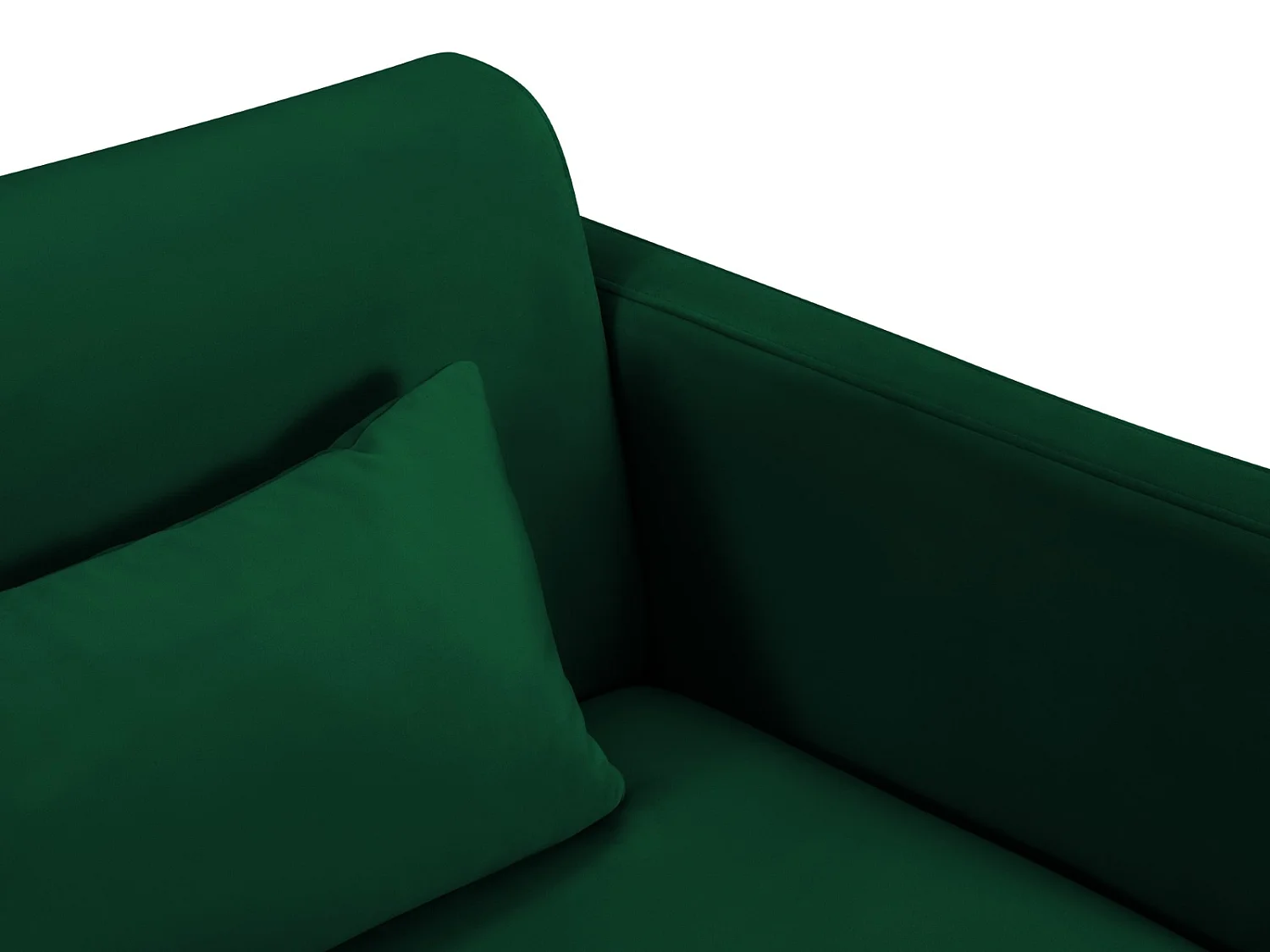 CXL by Christian Lacroix - Sofá-cama "Yanis" 2 lugares em veludo verde garrafa - 182x102x80cm