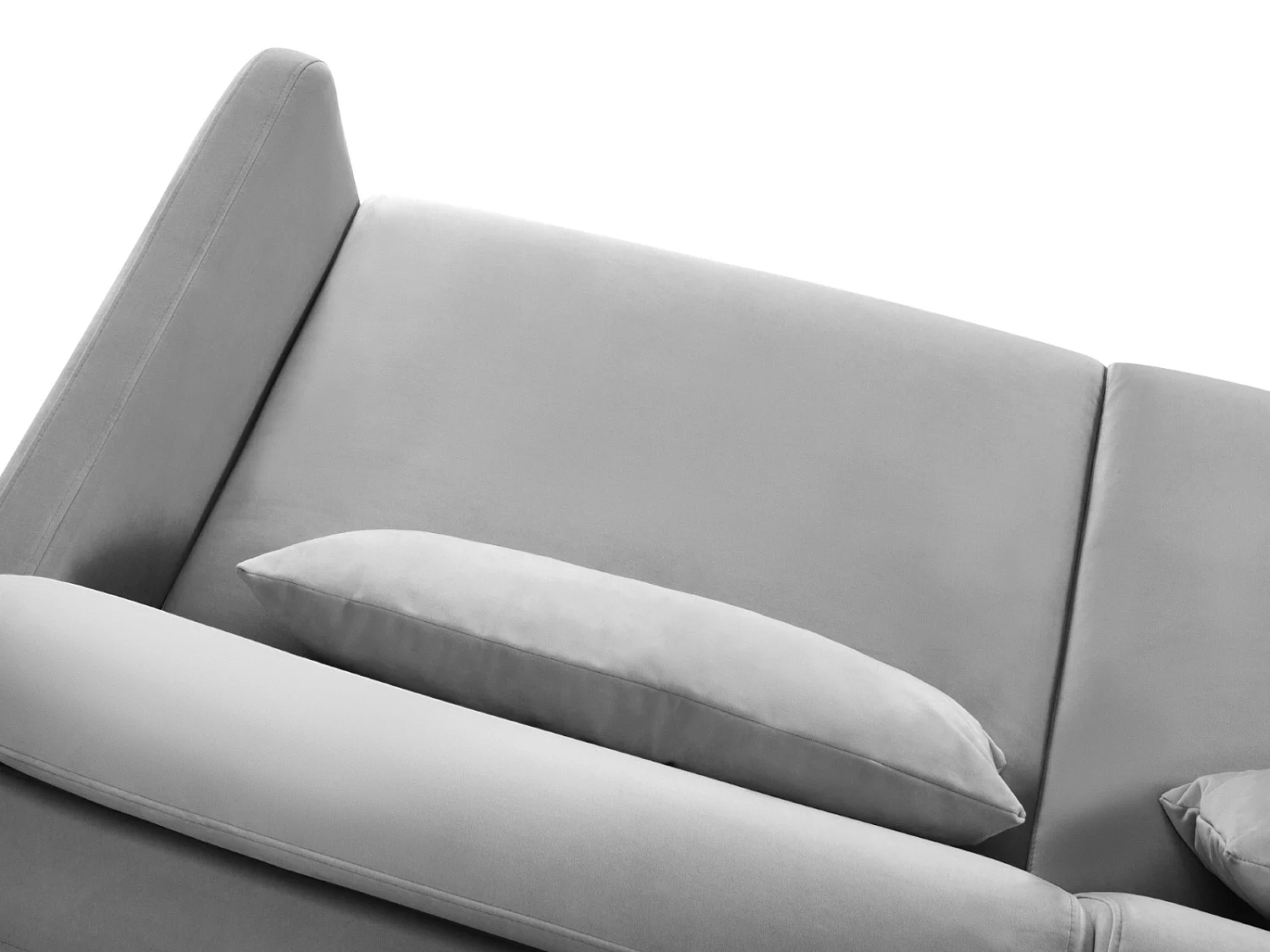 CXL by Christian Lacroix - 2-Sitzer ausklappbares Sofa "Yanis" Sitzer aus Samt grau - 182x102x80cm