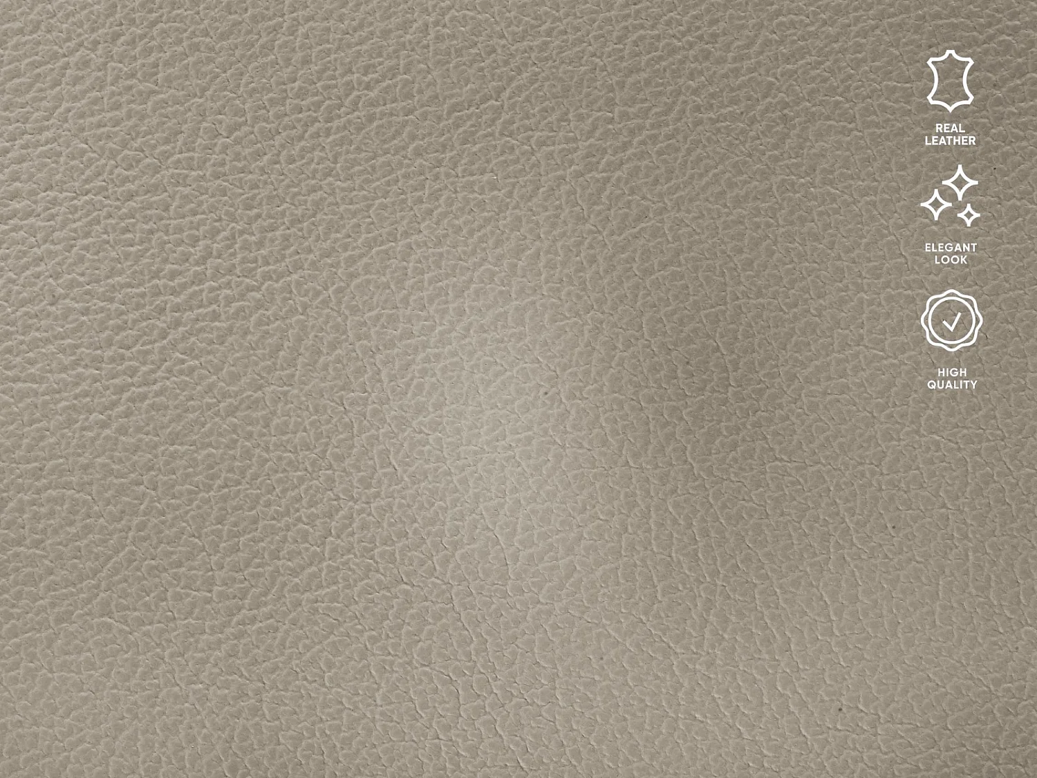 CXL by Christian Lacroix - Canapé d'angle droit convertible "Olivier" 5 places en cuir véritable gris clair - 262x204x87cm