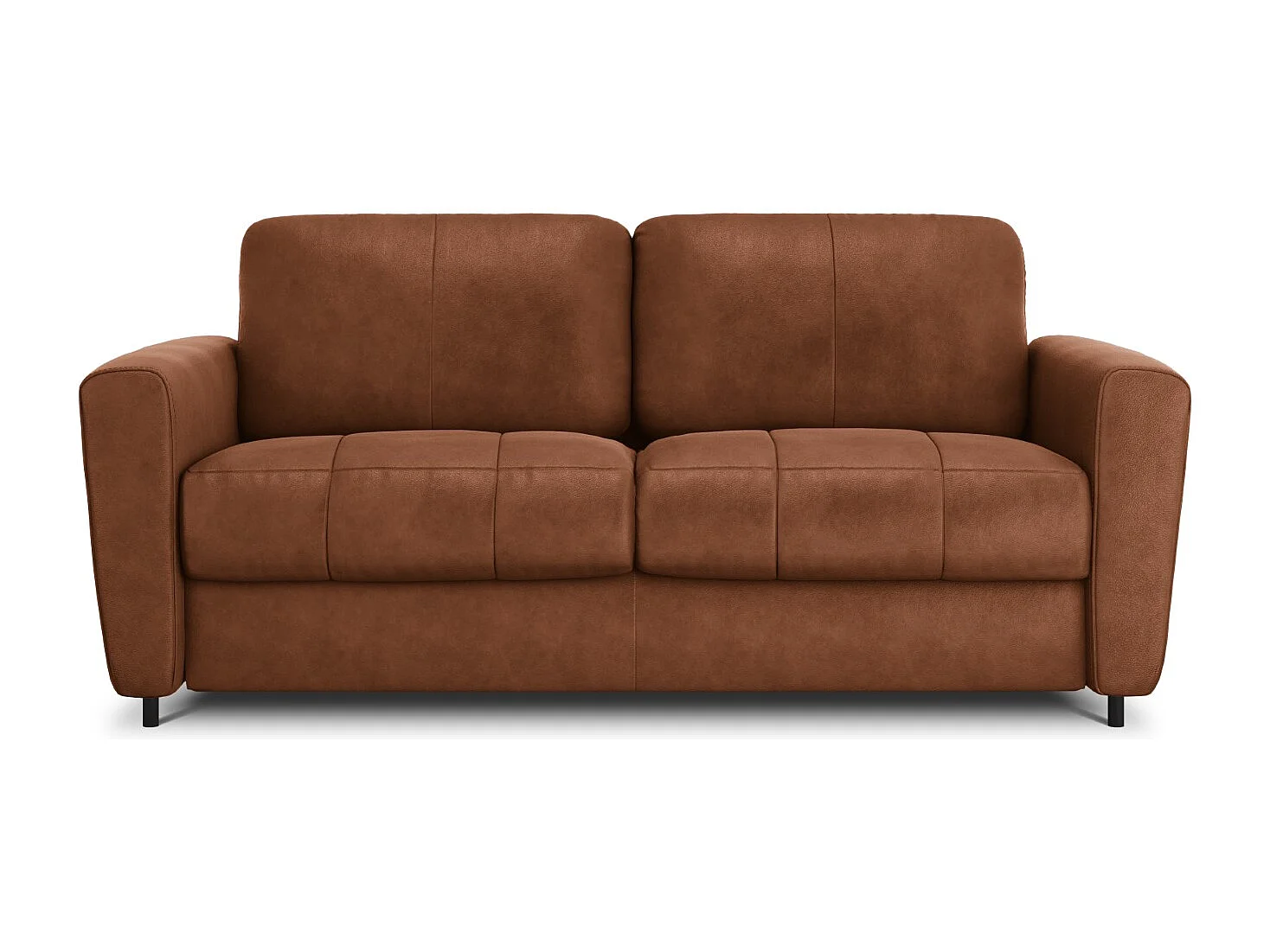 CXL by Christian Lacroix - 3-Sitzer ausklappbares Sofa "Audra" Sitzer aus Echtleder braun - 192x101x88cm