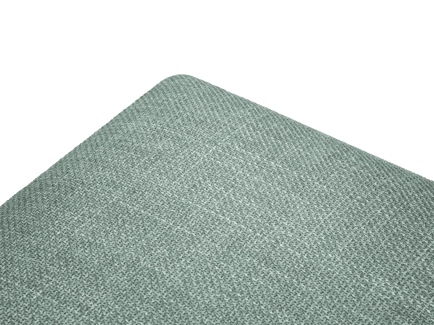 CXL by Christian Lacroix - Canapé d'angle droit convertible avec coffre de rangement "Yanis" 5 places en tissu structurel menthe - 280x170x80cm