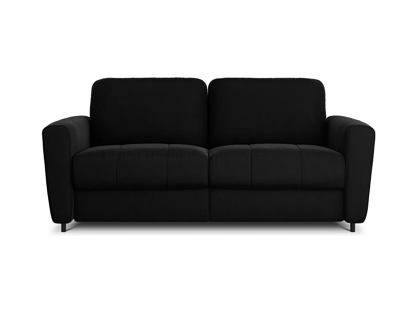 CXL by Christian Lacroix - Converteerbare bank "Audra" 3 zitplaatsen, Flueel, Zwart - 192x101x88cm
