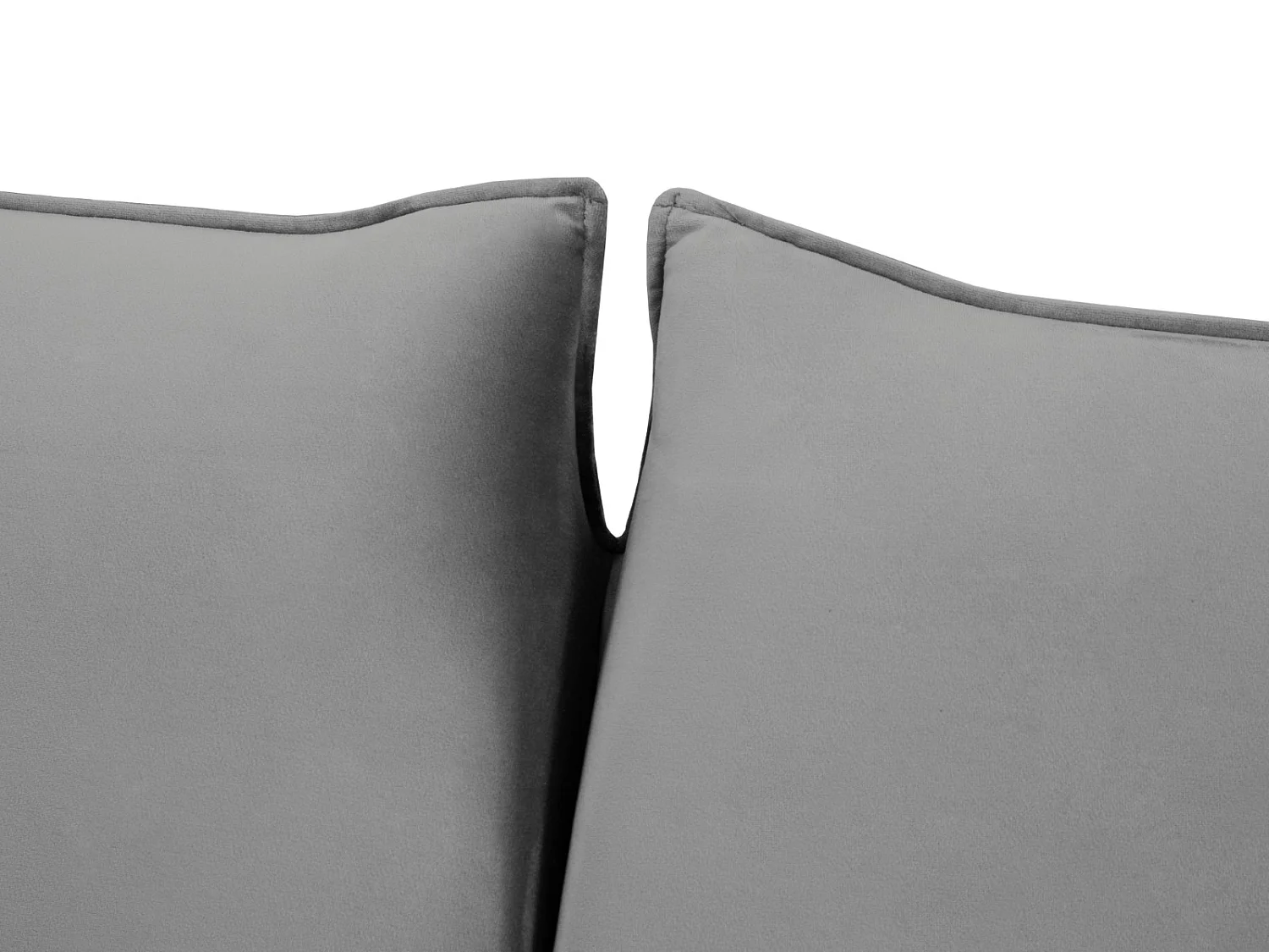 Cosmopolitan Design - Sofá cama "Vienna" 2 plazas de terciopelo gris claro - 194x102x92cm