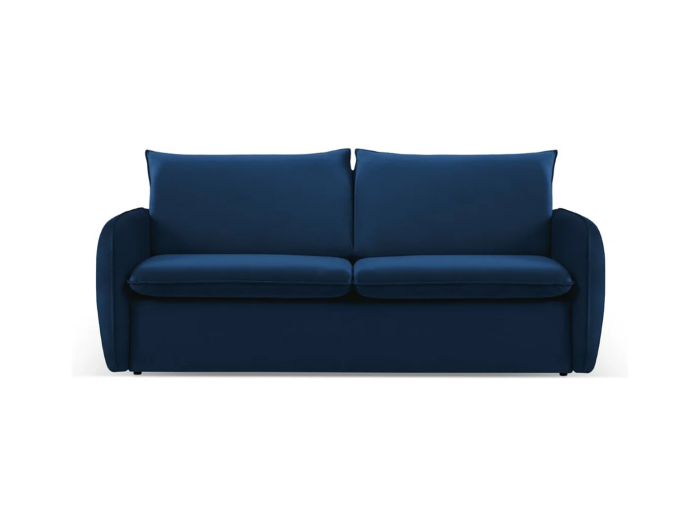 Cosmopolitan Design - Canapé convertible "Vienna" 3 places en velours bleu roi - 214x102x92cm