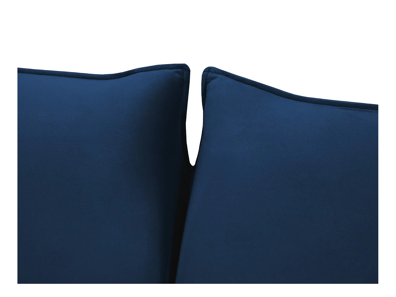 Cosmopolitan Design - 3-Sitzer ausklappbares Sofa "Vienna" aus Samt königsblau - 214x102x92cm