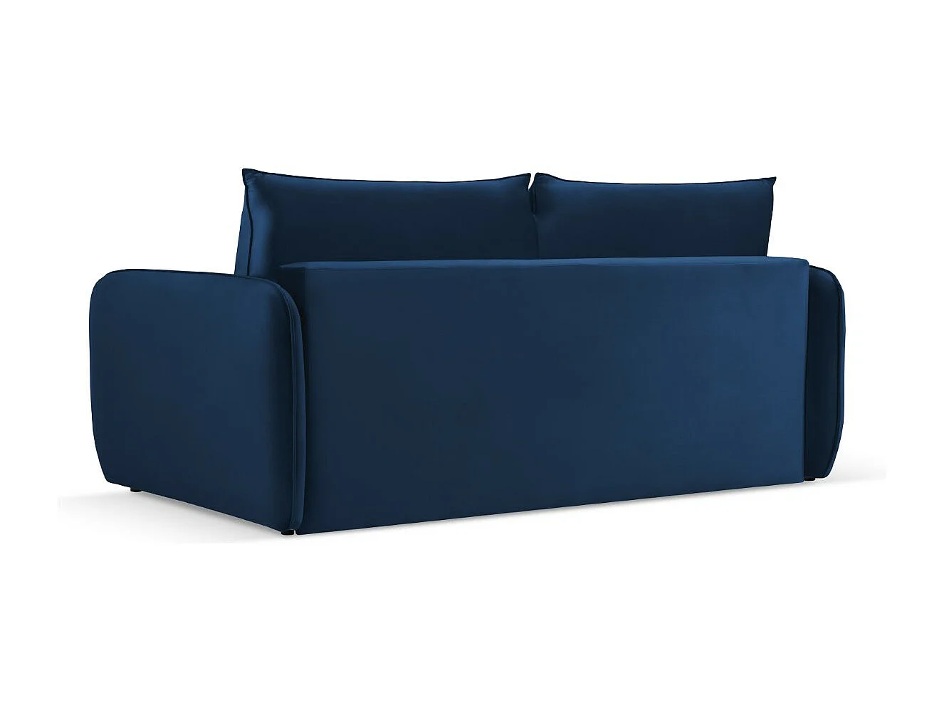 Cosmopolitan Design - Canapé convertible "Vienna" 3 places en velours bleu roi - 214x102x92cm