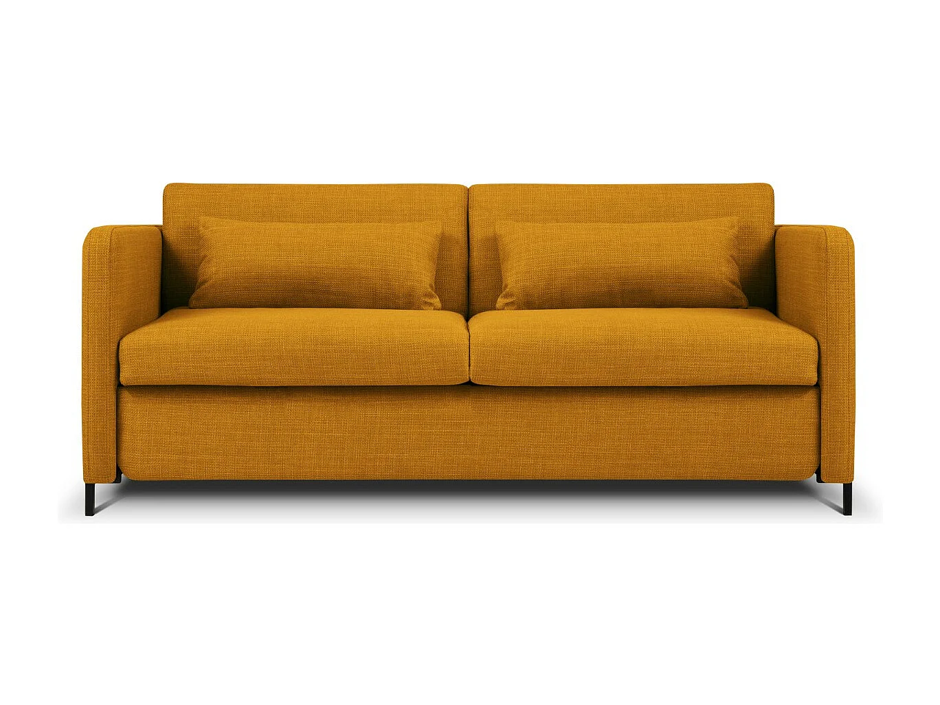 CXL by Christian Lacroix - 2-Sitzer ausklappbares Sofa "Yanis" Sitzer aus strukturiertem Stoff gold - 182x102x80cm