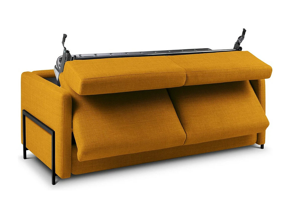 CXL by Christian Lacroix - 2-Sitzer ausklappbares Sofa "Yanis" Sitzer aus strukturiertem Stoff gold - 182x102x80cm