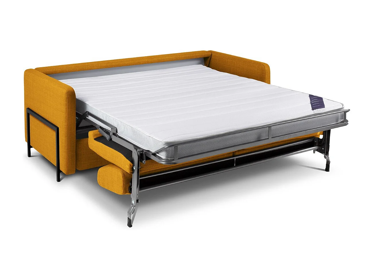 CXL by Christian Lacroix - 2-Sitzer ausklappbares Sofa "Yanis" Sitzer aus strukturiertem Stoff gold - 182x102x80cm