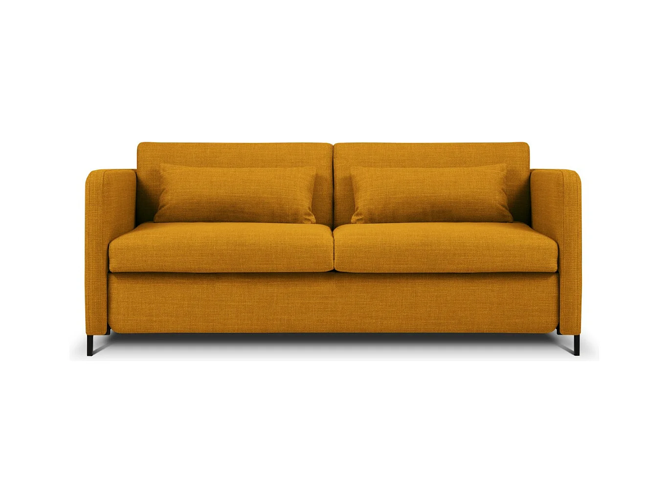 CXL by Christian Lacroix - Converteerbare bank "Yanis" 2 zitplaatsen, Structurele stof, Goud - 182x102x80cm