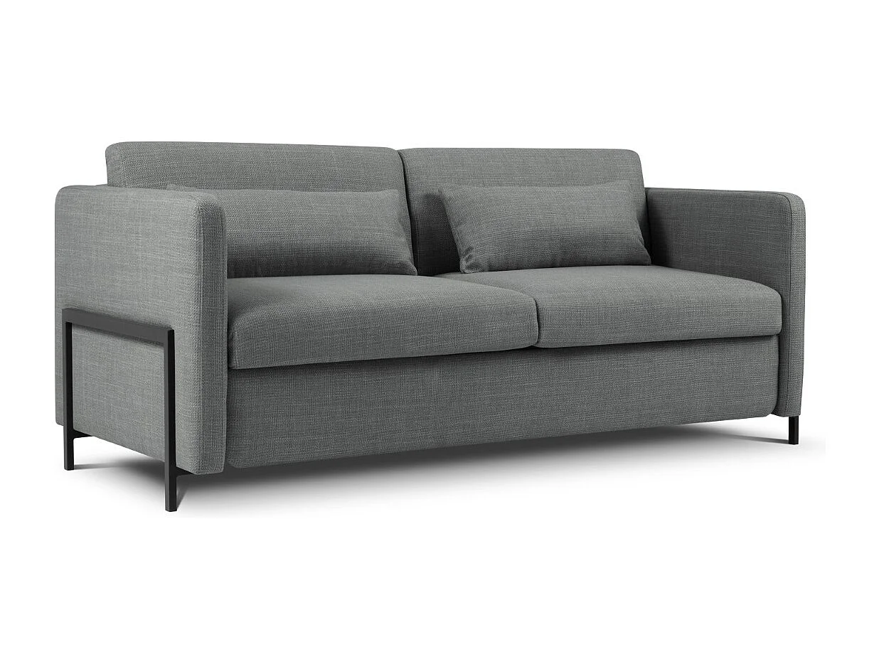 CXL by Christian Lacroix - Converteerbare bank "Yanis" 2 zitplaatsen, Structurele stof, Grijs - 182x102x80cm