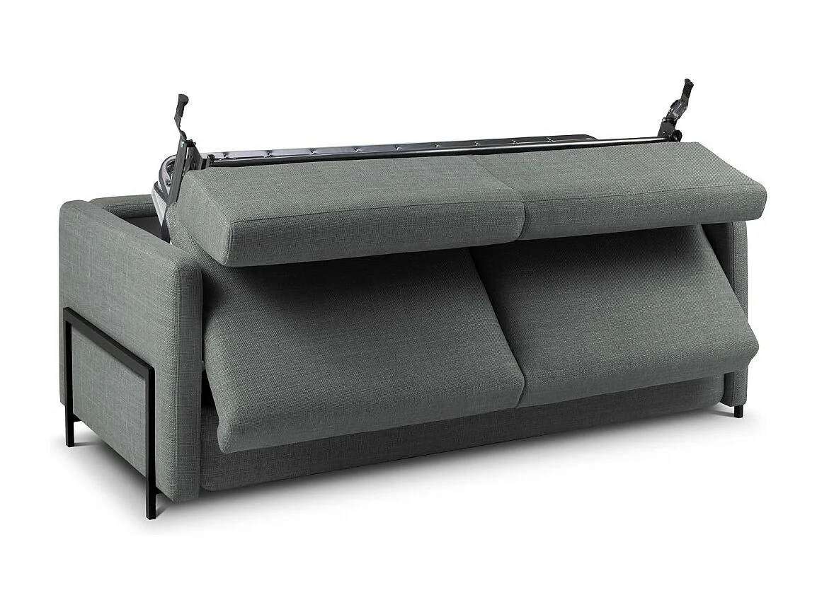 CXL by Christian Lacroix - Converteerbare bank "Yanis" 2 zitplaatsen, Structurele stof, Grijs - 182x102x80cm