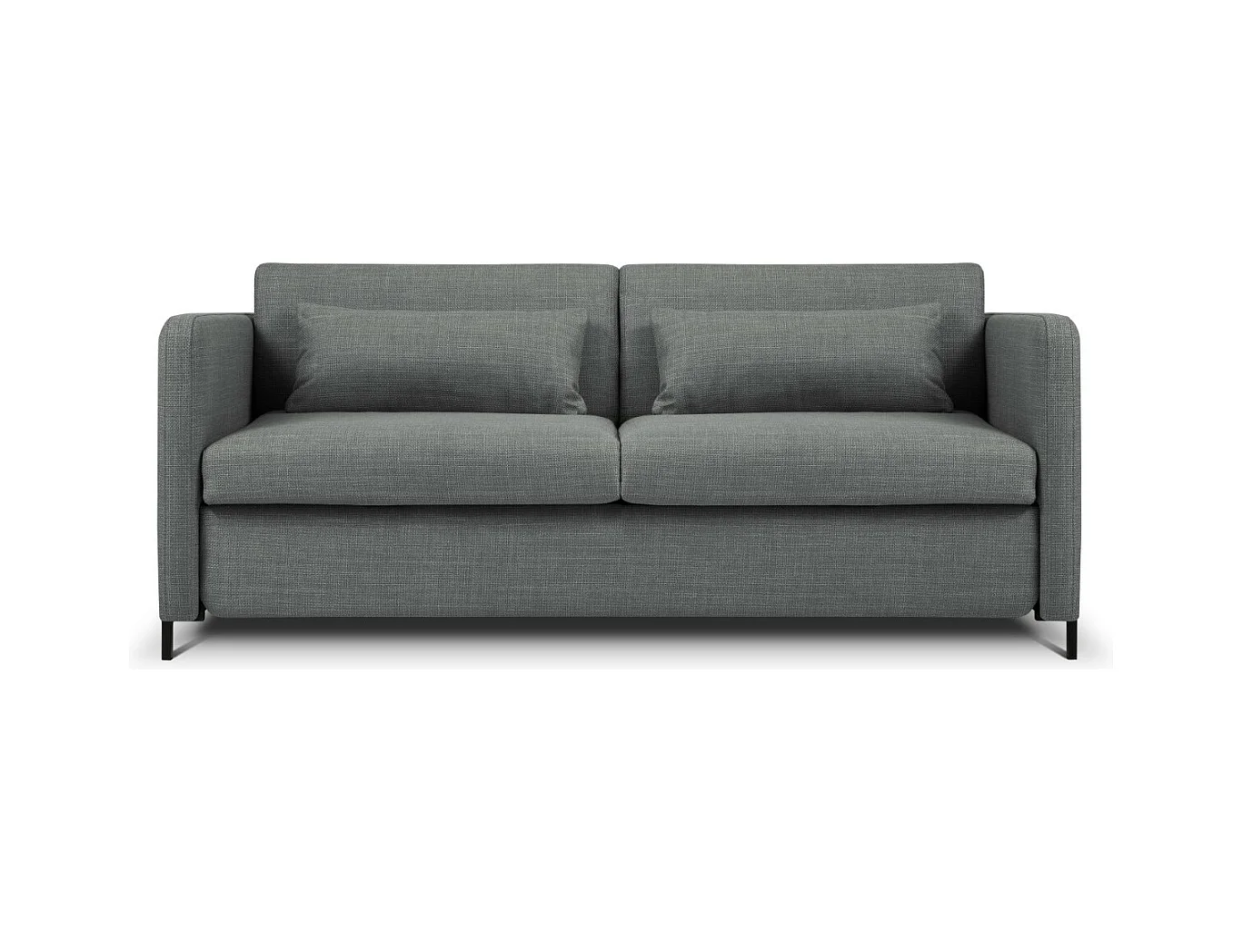 CXL by Christian Lacroix - Converteerbare bank "Yanis" 2 zitplaatsen, Structurele stof, Grijs - 182x102x80cm