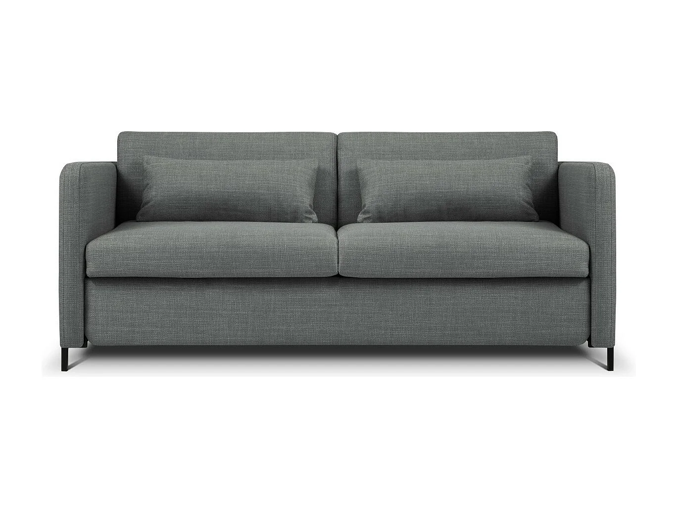 CXL by Christian Lacroix - Sofá cama "Yanis" 2 plazas de tejido estructural gris - 182x102x80cm