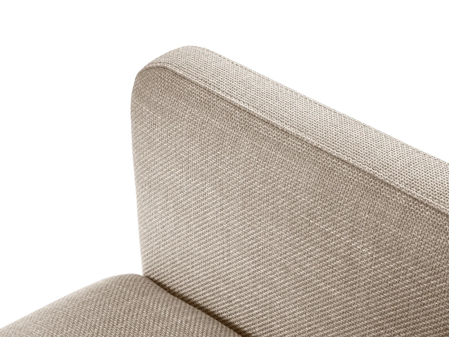 CXL by Christian Lacroix - Canapé convertible "Yanis" 2 places en tissu structurel beige - 182x102x80cm