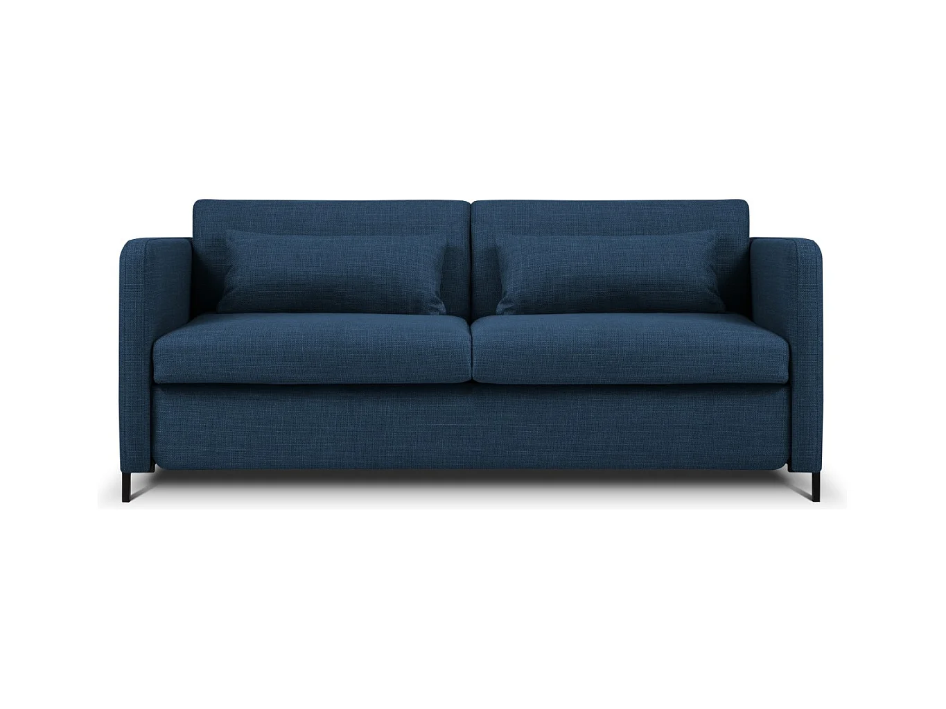 CXL by Christian Lacroix - Converteerbare bank "Yanis" 2 zitplaatsen, Structurele stof, Blauw - 182x102x80cm