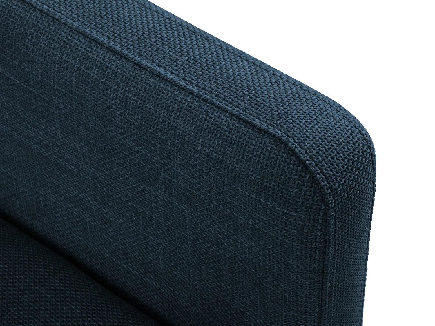 CXL by Christian Lacroix - Converteerbare hoekbank rechts met opbergdoos "Yanis" 5 zitplaatsen, Structurele stof, Blauw - 280x170x80cm