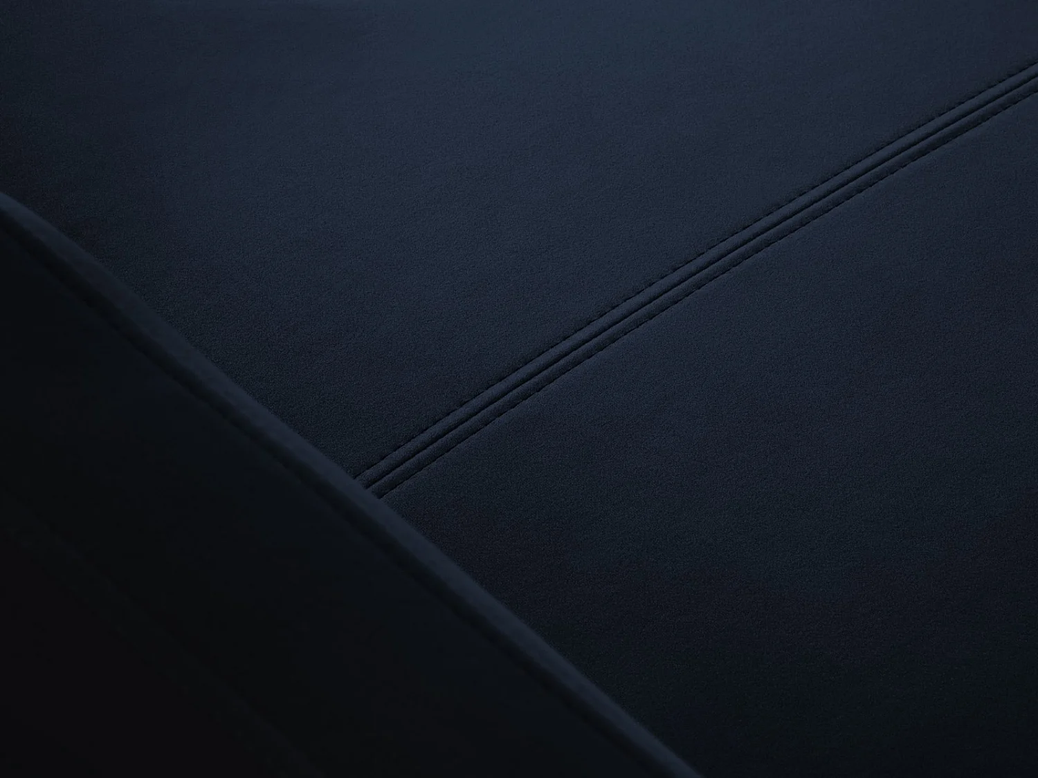 CXL by Christian Lacroix - Canapé d'angle droit convertible "Yanis" 5 places en velours bleu roi - 280x170x80cm