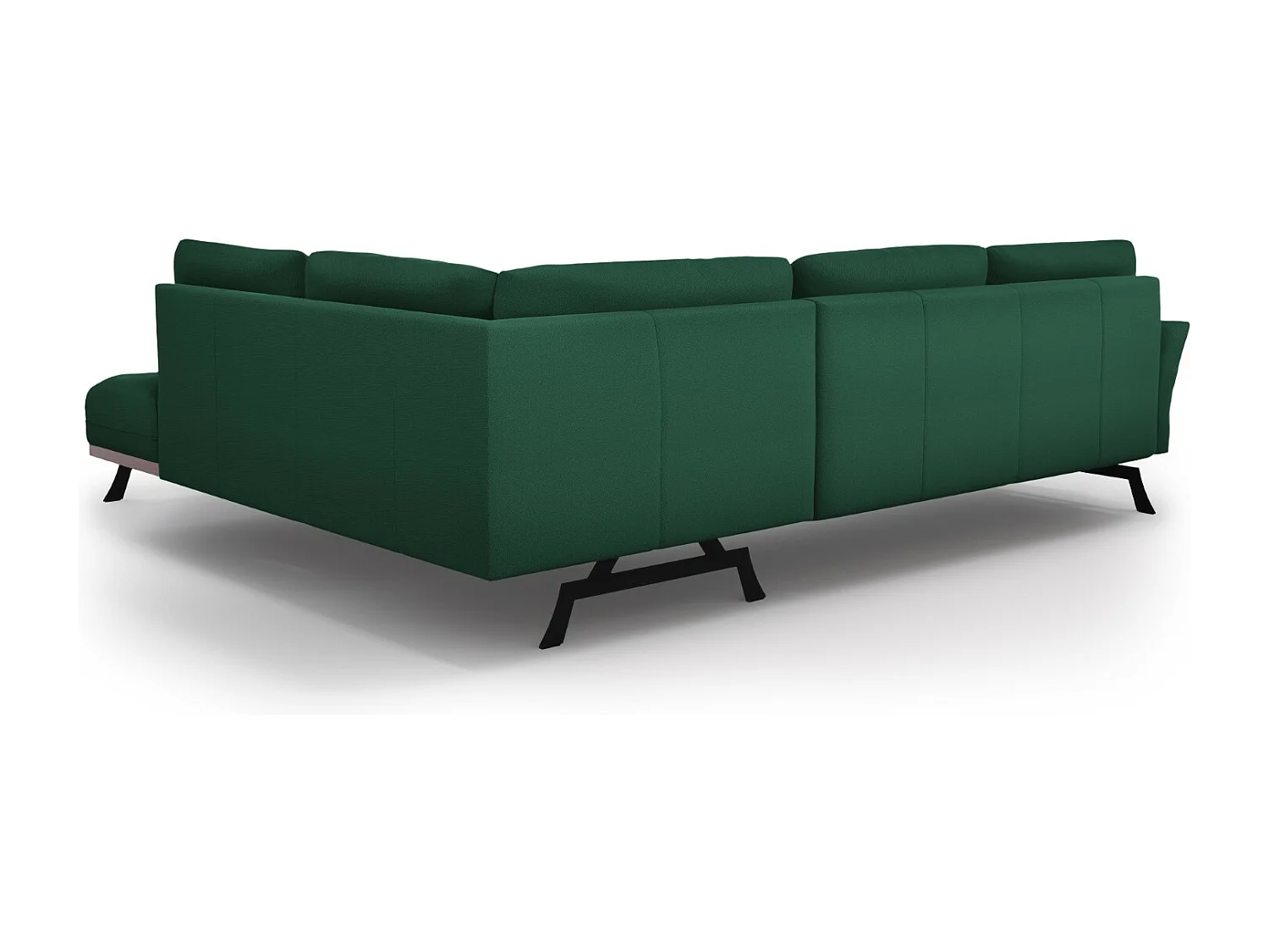 CXL by Christian Lacroix - Converteerbare hoekbank rechts "Olivier" 5 zitplaatsen, Structurele stof, Groente - 262x204x87cm