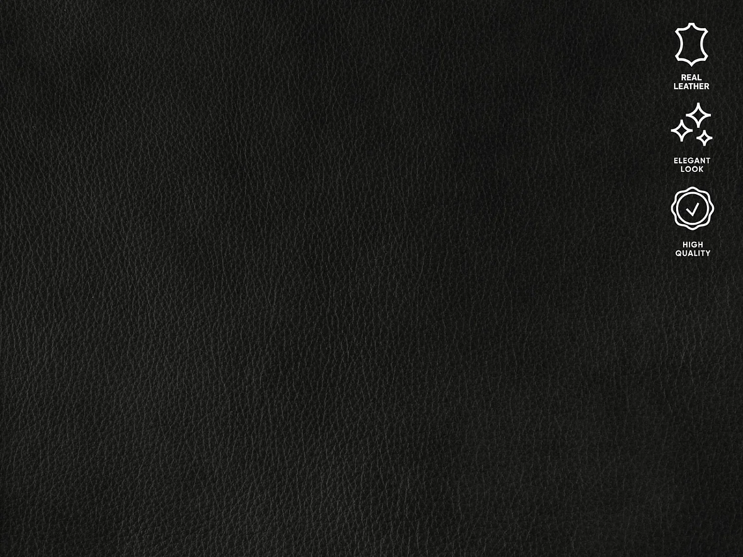 CXL by Christian Lacroix - Converteerbare bank "Audra" 4 zitplaatsen, Echt leer, Zwart - 212x101x88cm