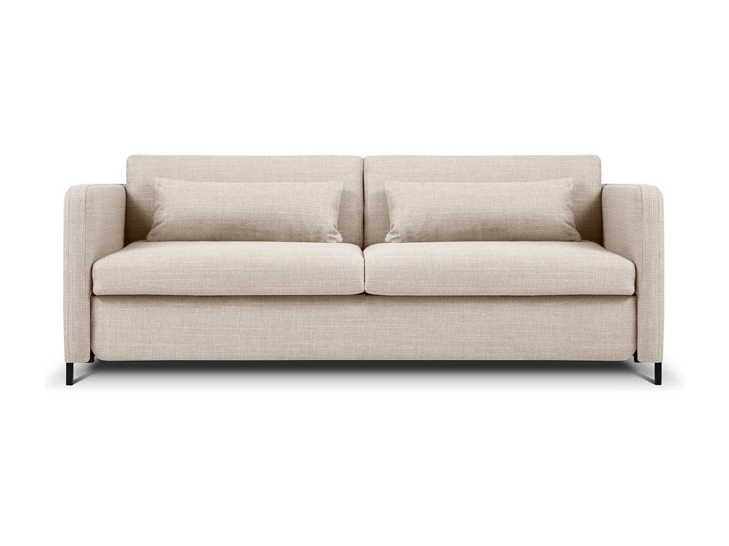 CXL by Christian Lacroix - 3-Sitzer ausklappbares Sofa "Yanis" Sitzer aus strukturiertem Stoff beige - 202x102x80cm