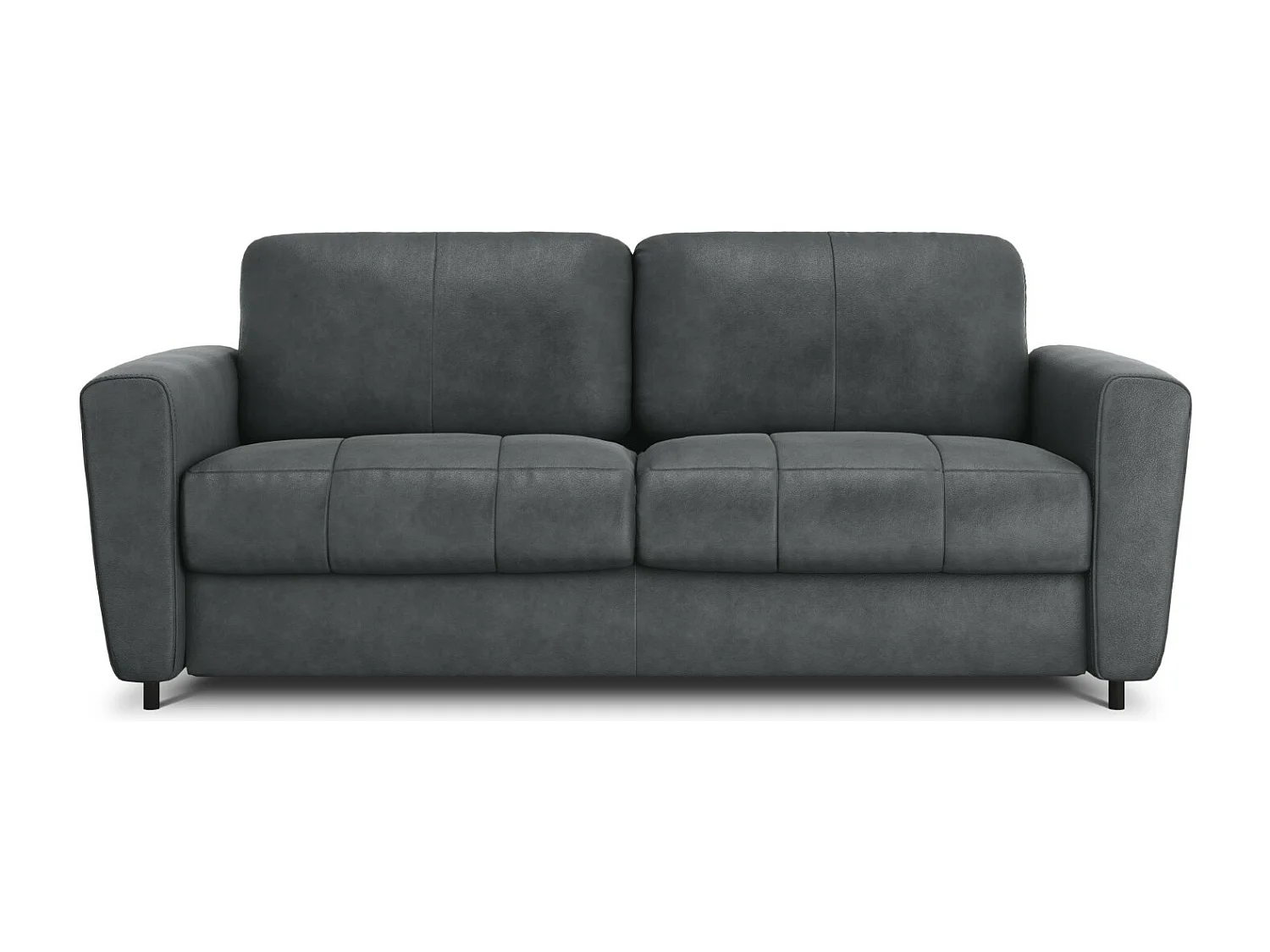 CXL by Christian Lacroix - Converteerbare bank "Audra" 4 zitplaatsen, Echt leer, Blauw Grijs - 212x101x88cm