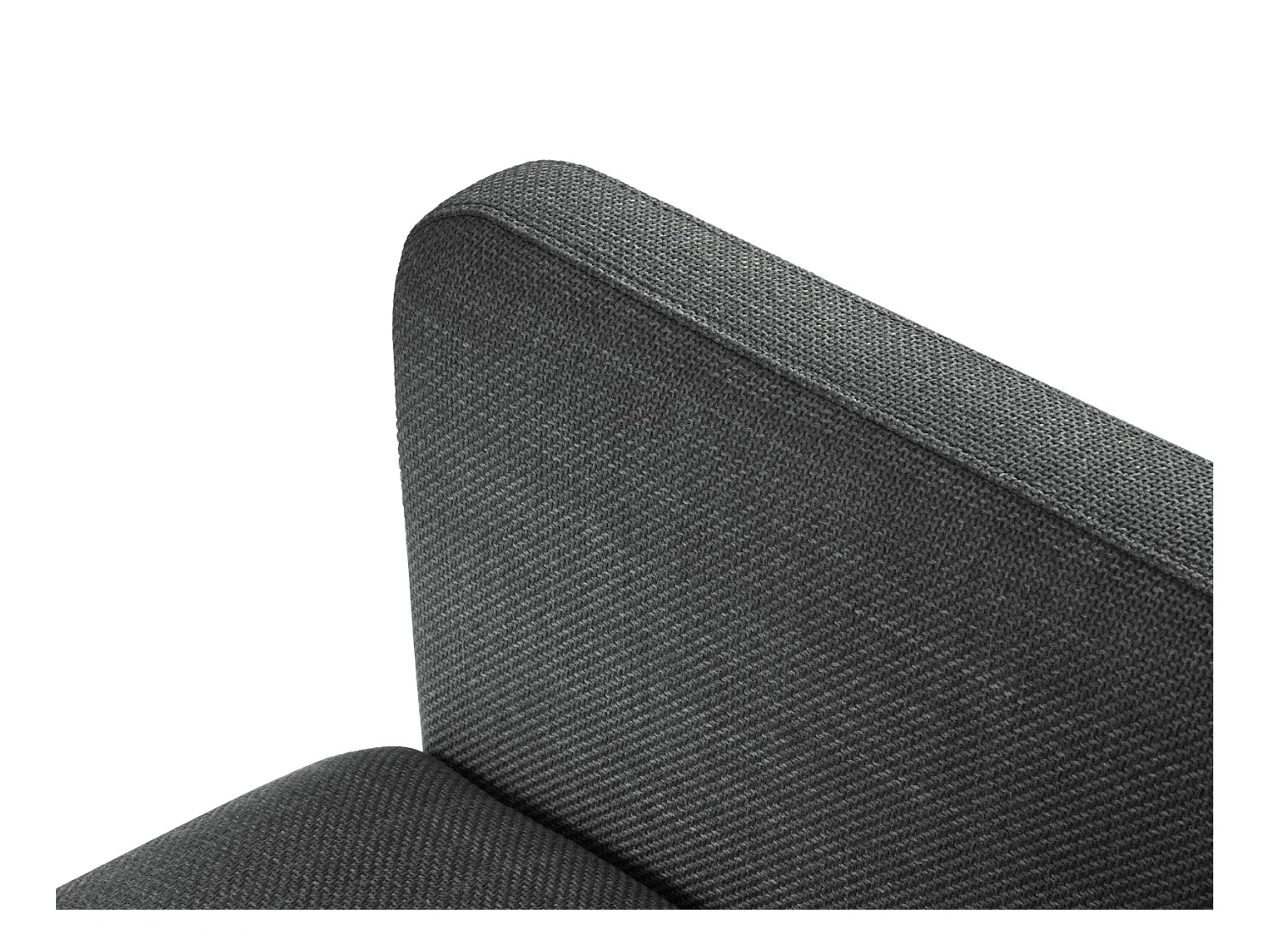 CXL by Christian Lacroix - Canapé convertible "Yanis" 3 places en tissu structurel gris - 202x102x80cm