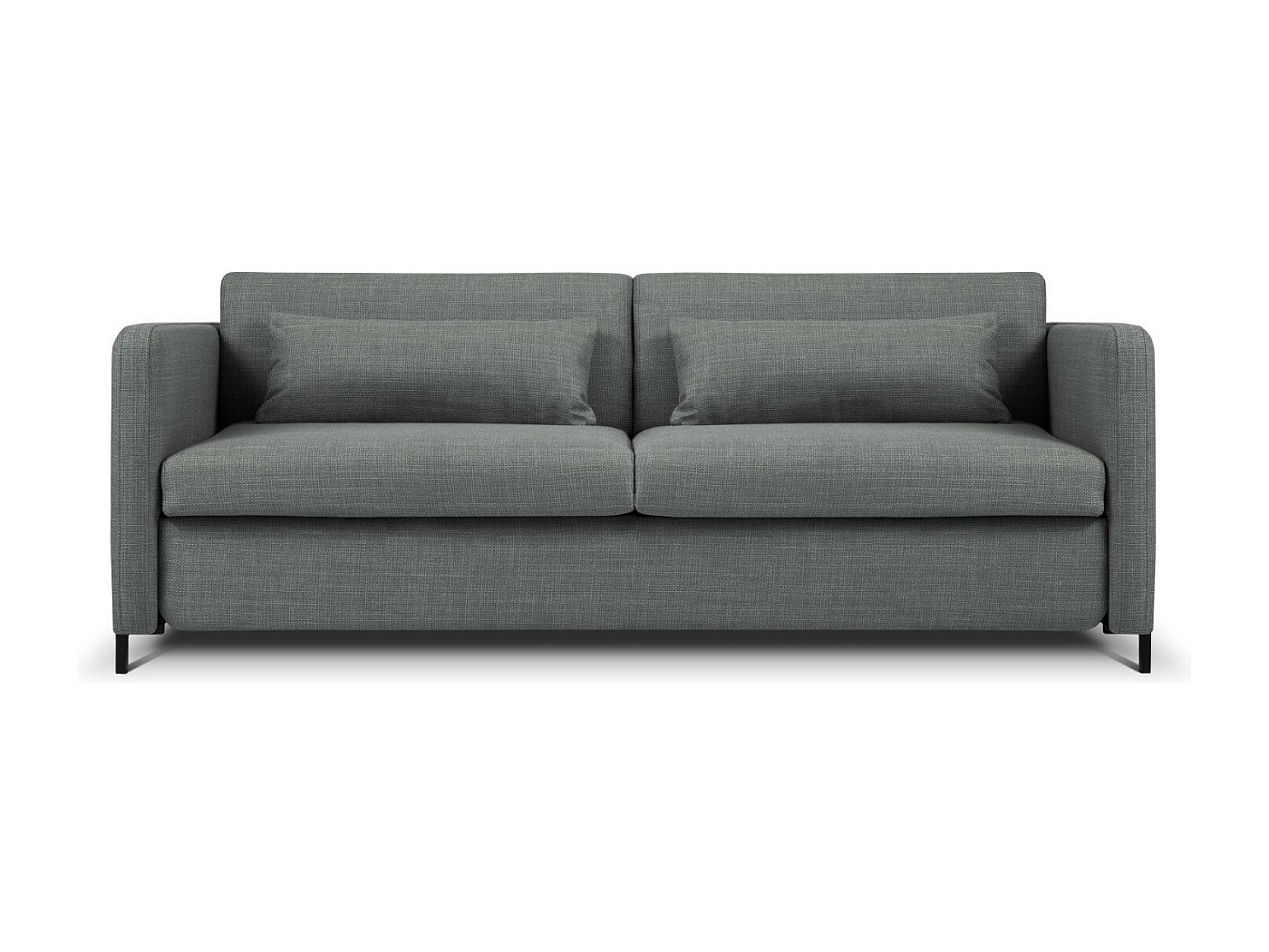 Divano letto 3 posti LUCAN Tessuto Beige chiaro