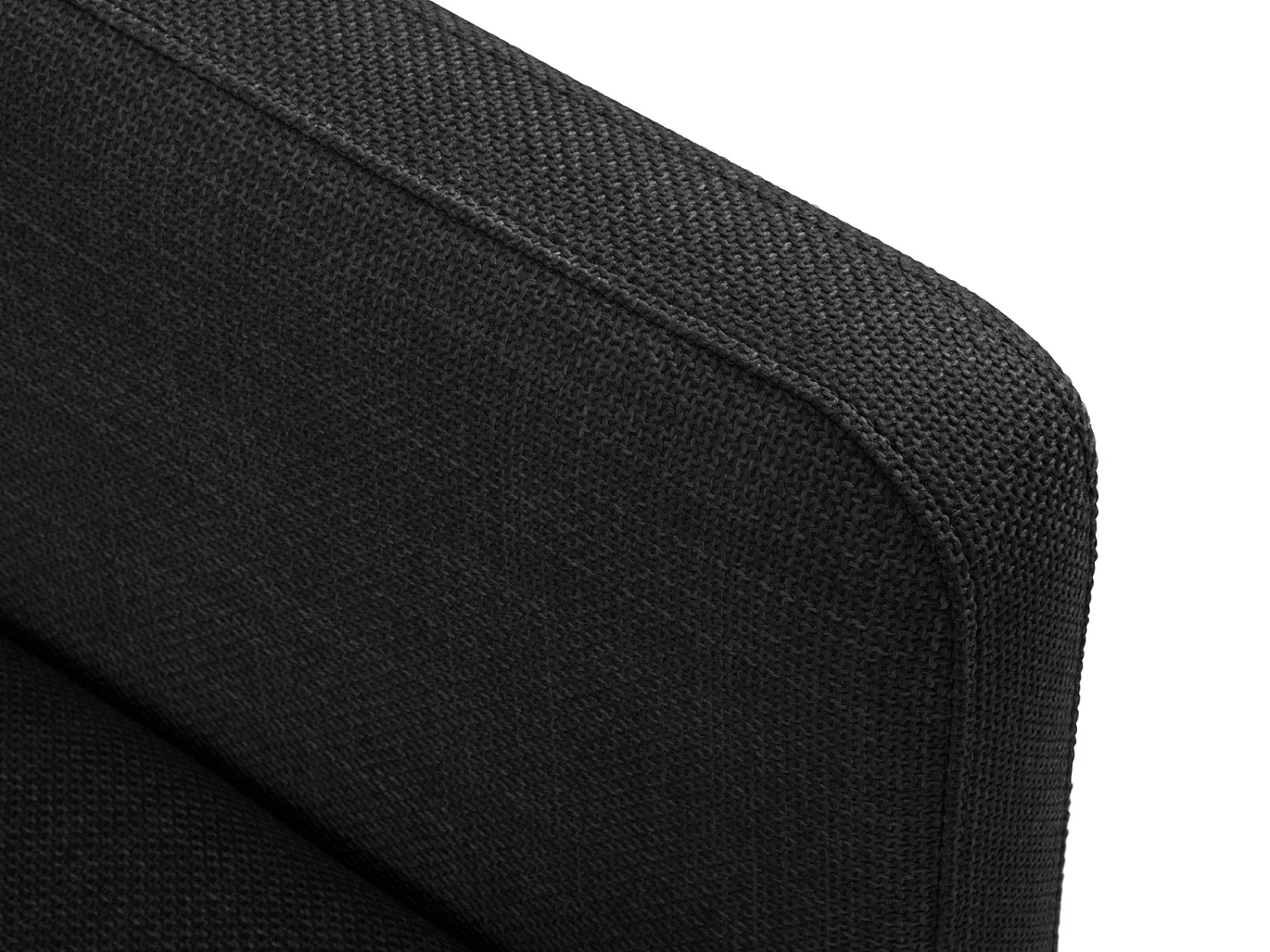 CXL by Christian Lacroix - Canapé d'angle droit convertible avec coffre de rangement "Yanis" 4 places en tissu structurel gris foncé - 260x170x80cm