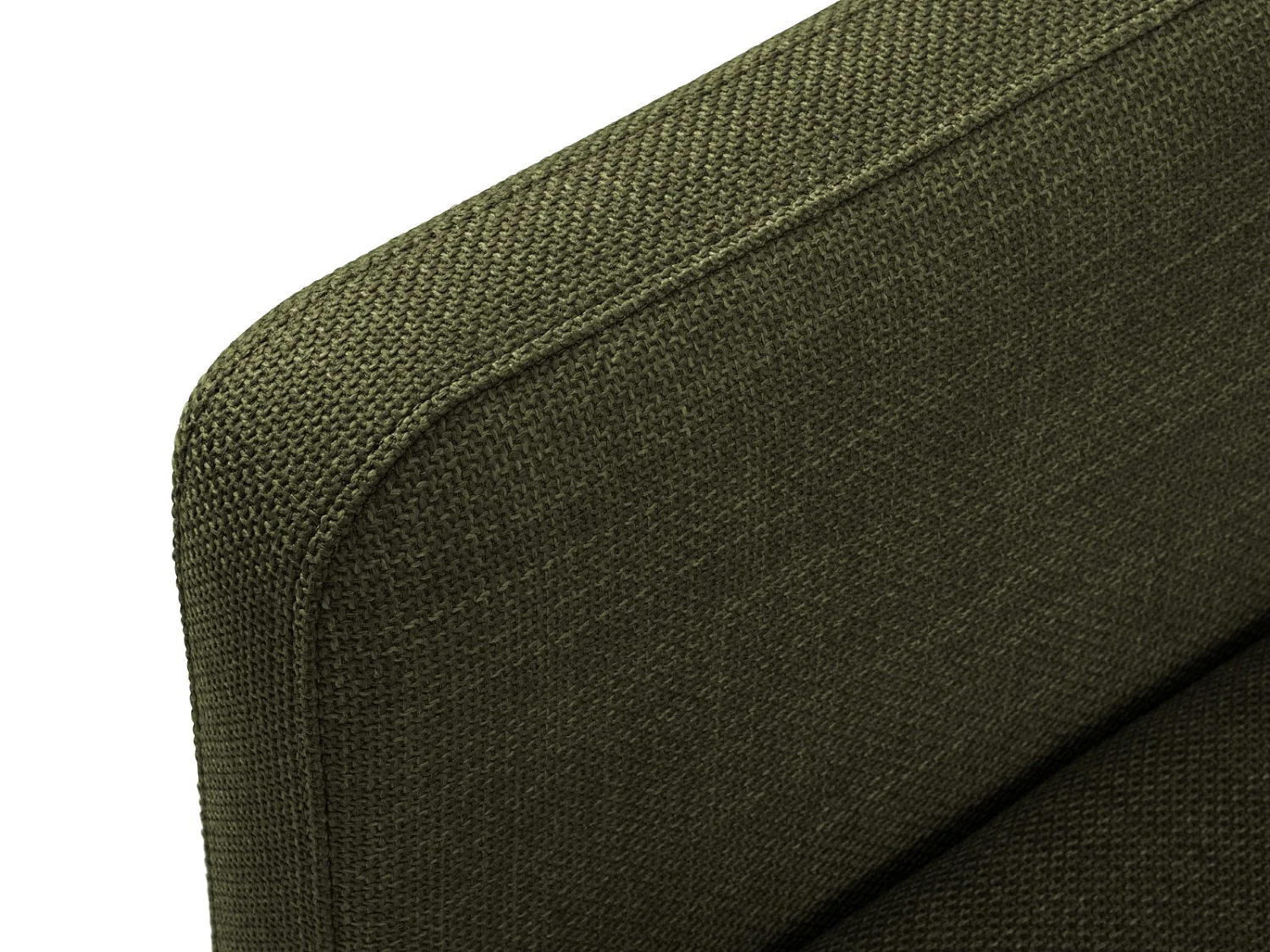 CXL by Christian Lacroix - Sofa z funkcją spania, "Yanis" 3 miejsca tkanina strukturalna, zielony - 202x102x80cm