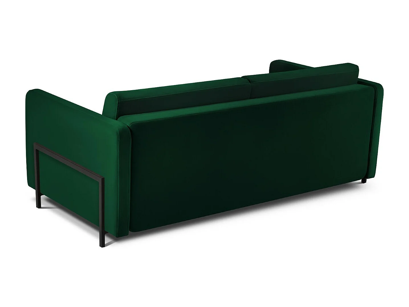 CXL by Christian Lacroix - Sofa z funkcją spania, "Yanis" 3 miejsca welur, zielony butelkowy - 202x102x80cm