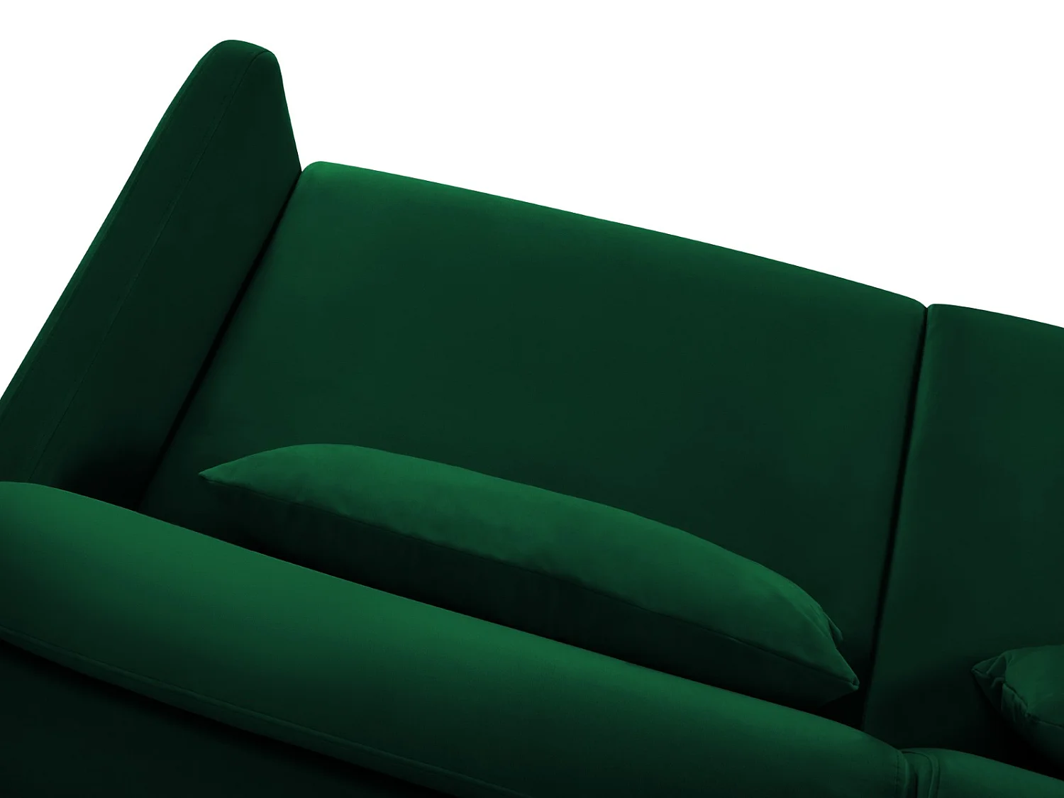 CXL by Christian Lacroix - Canapé convertible "Yanis" 3 places en velours vert bouteille - 202x102x80cm