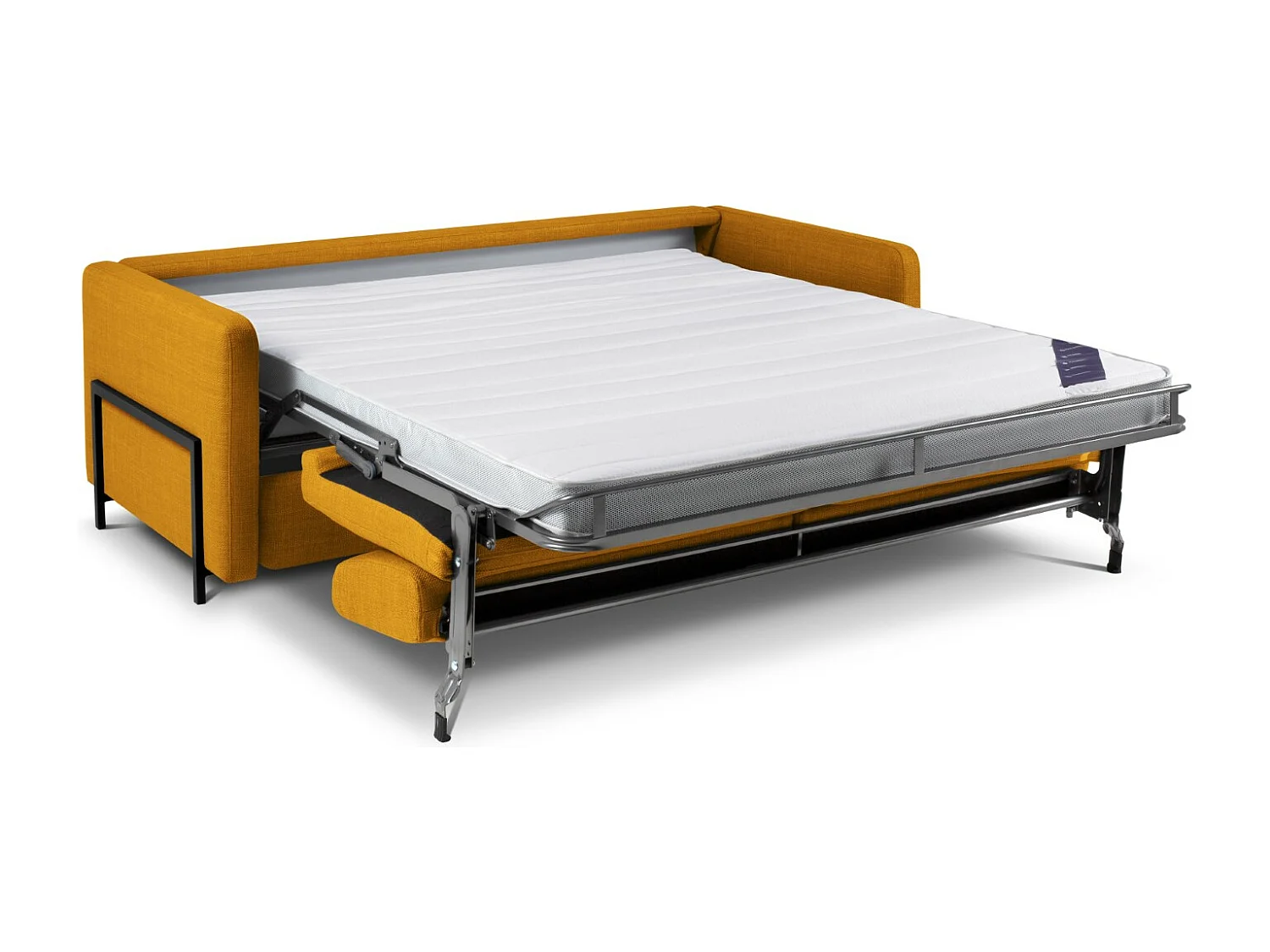 CXL by Christian Lacroix - Sofá cama "Yanis" 3 plazas de tejido estructural oro - 202x102x80cm