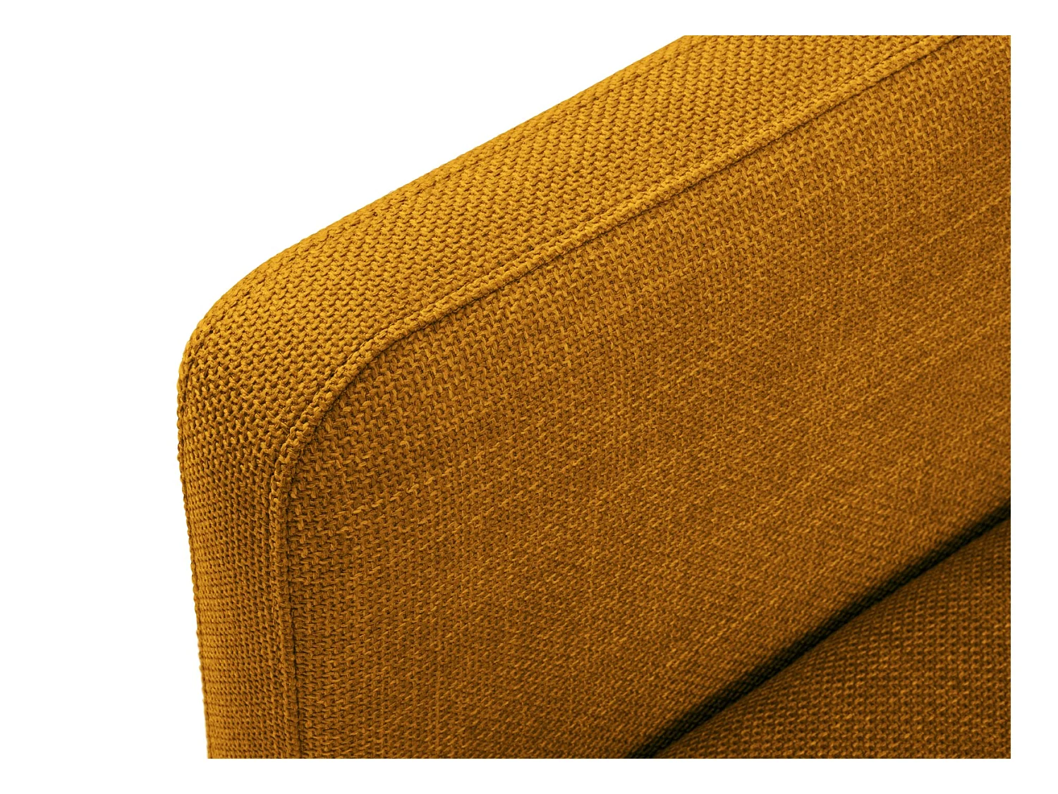 CXL by Christian Lacroix - Canapé convertible "Yanis" 3 places en tissu structurel or - 202x102x80cm