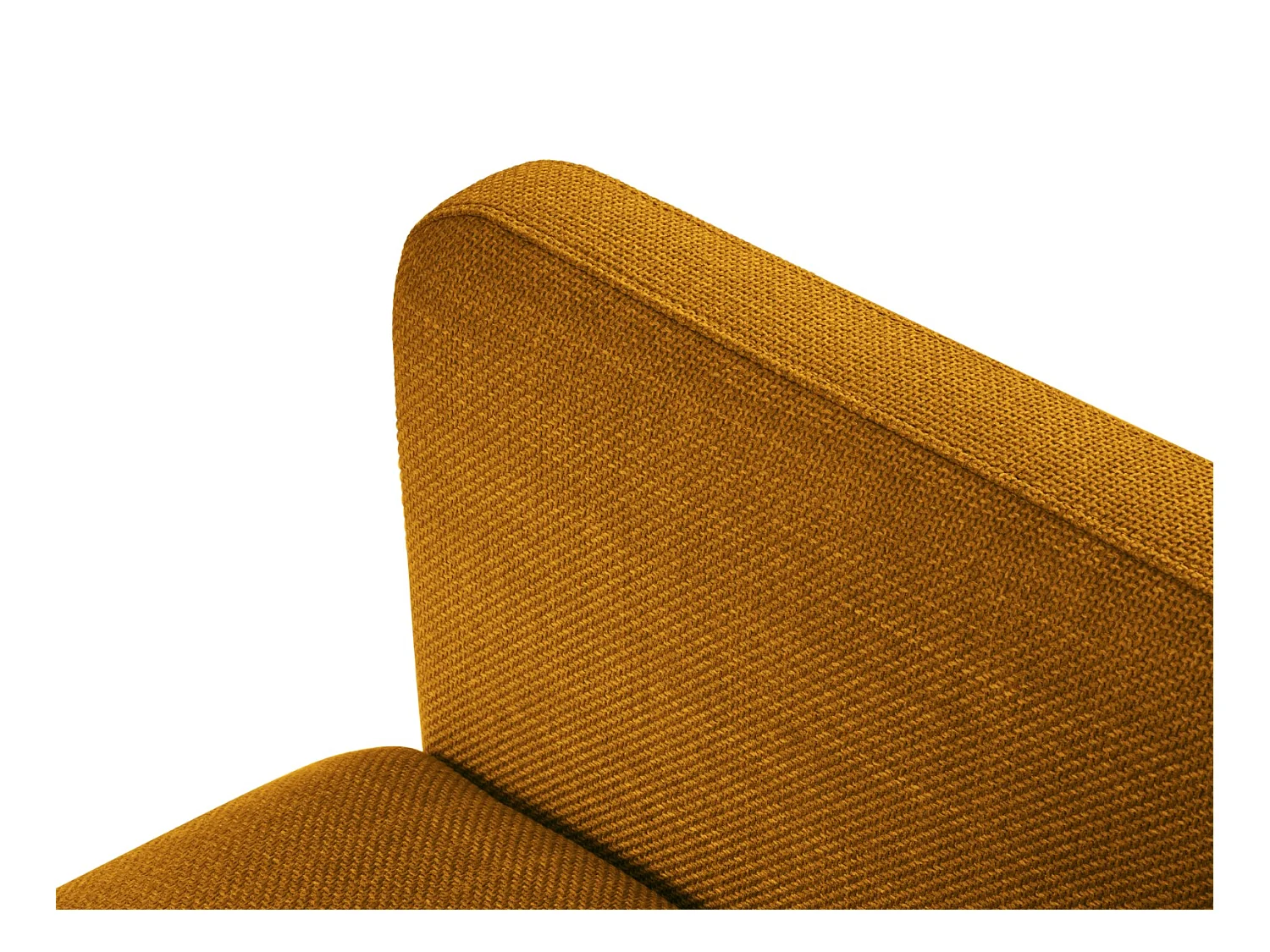 CXL by Christian Lacroix - Canapé convertible "Yanis" 3 places en tissu structurel or - 202x102x80cm