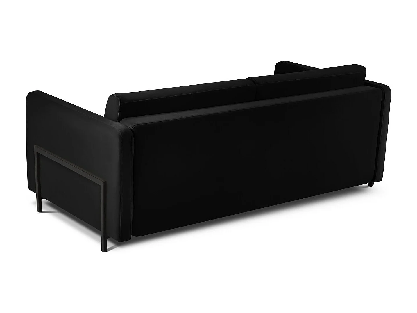 CXL by Christian Lacroix - 3-Sitzer ausklappbares Sofa "Yanis" Sitzer aus Samt schwarz - 202x102x80cm